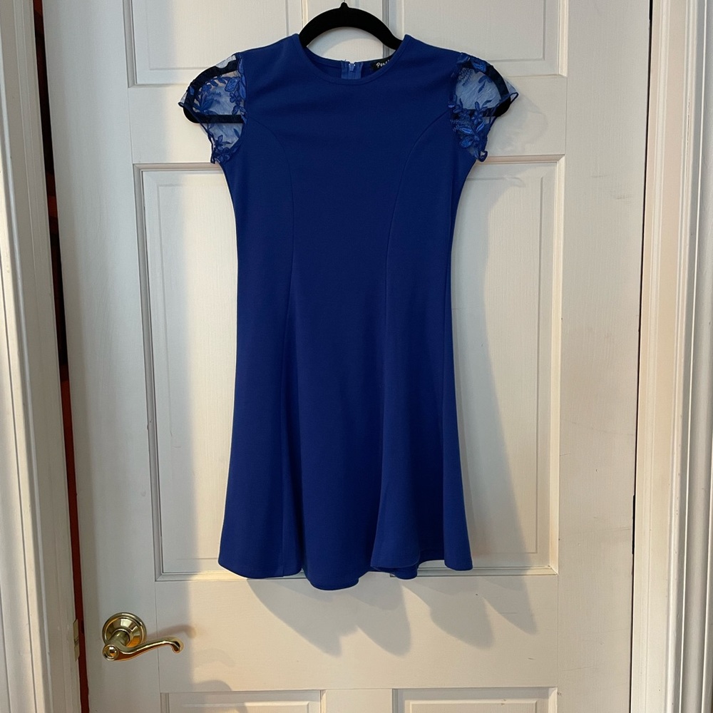 Royal Blue Cap Sleeve Dress